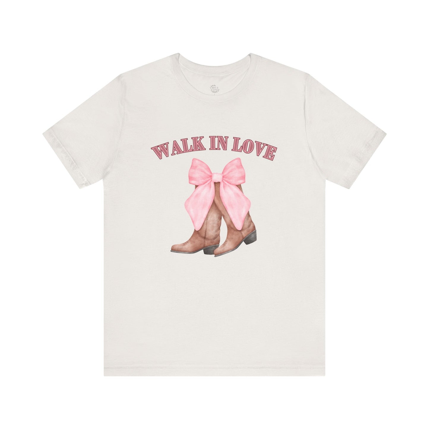Walk in Love Cowboy Boots T-Shirt, Western Graphic Tee for Women