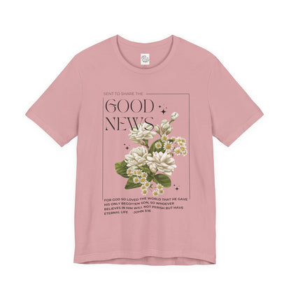 "Good News" Floral Tee