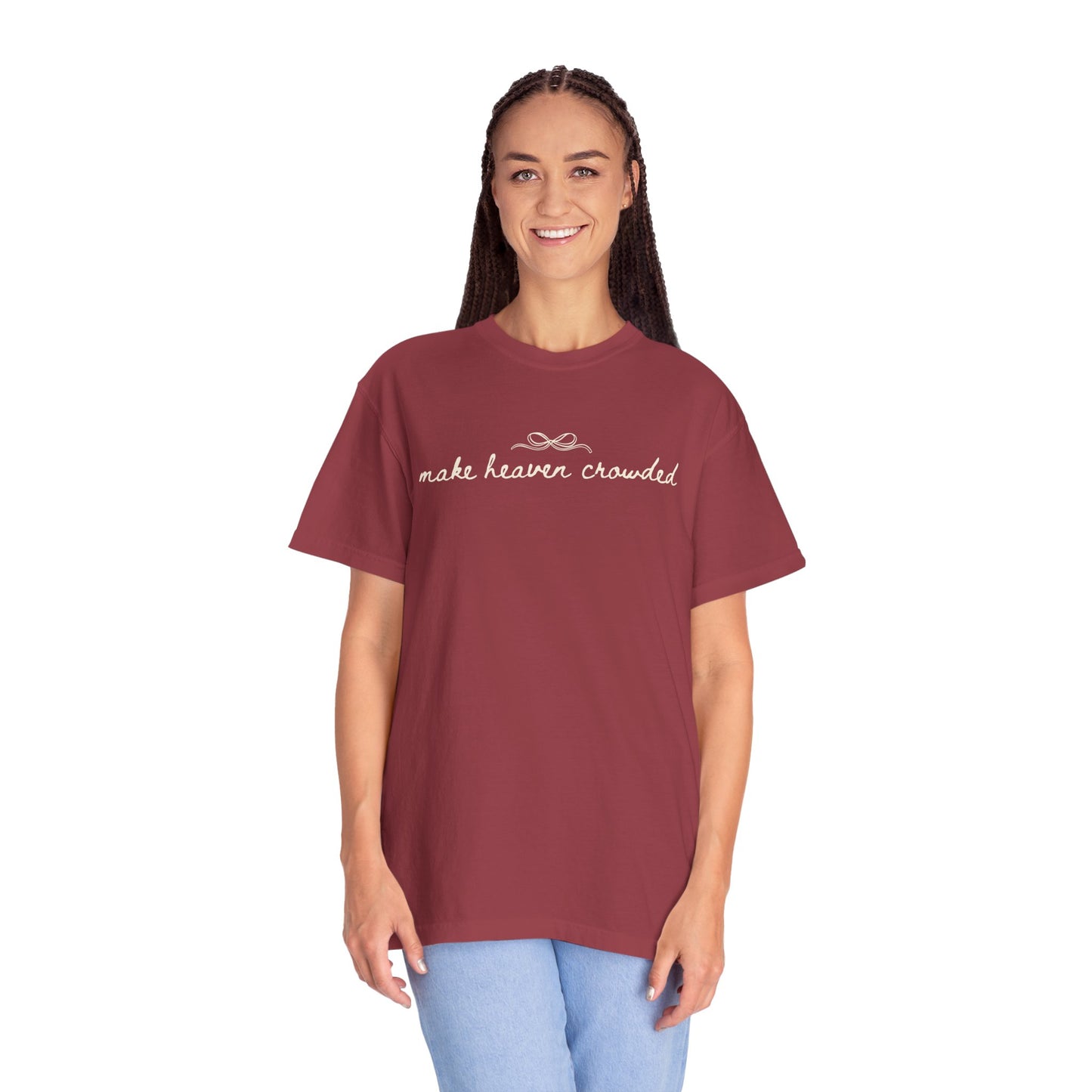 Comfort Colors® Make Heaven Crowded Shirt - Coquette Christian Faith Tee