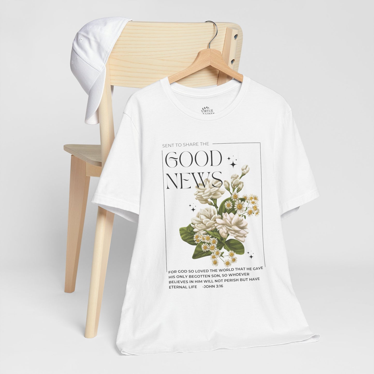 "Good News" Floral Tee