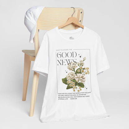 "Good News" Floral Tee