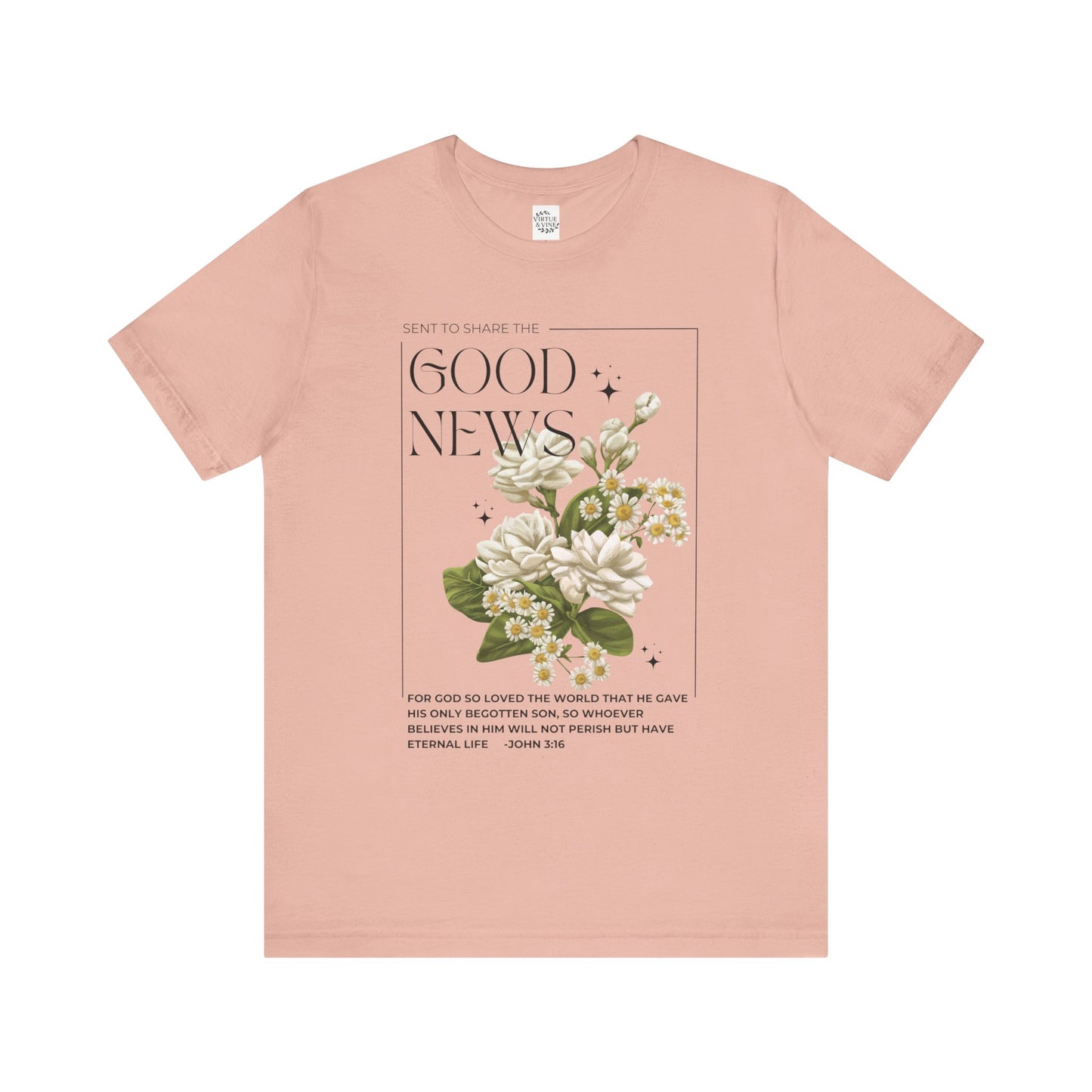 "Good News" Floral Tee