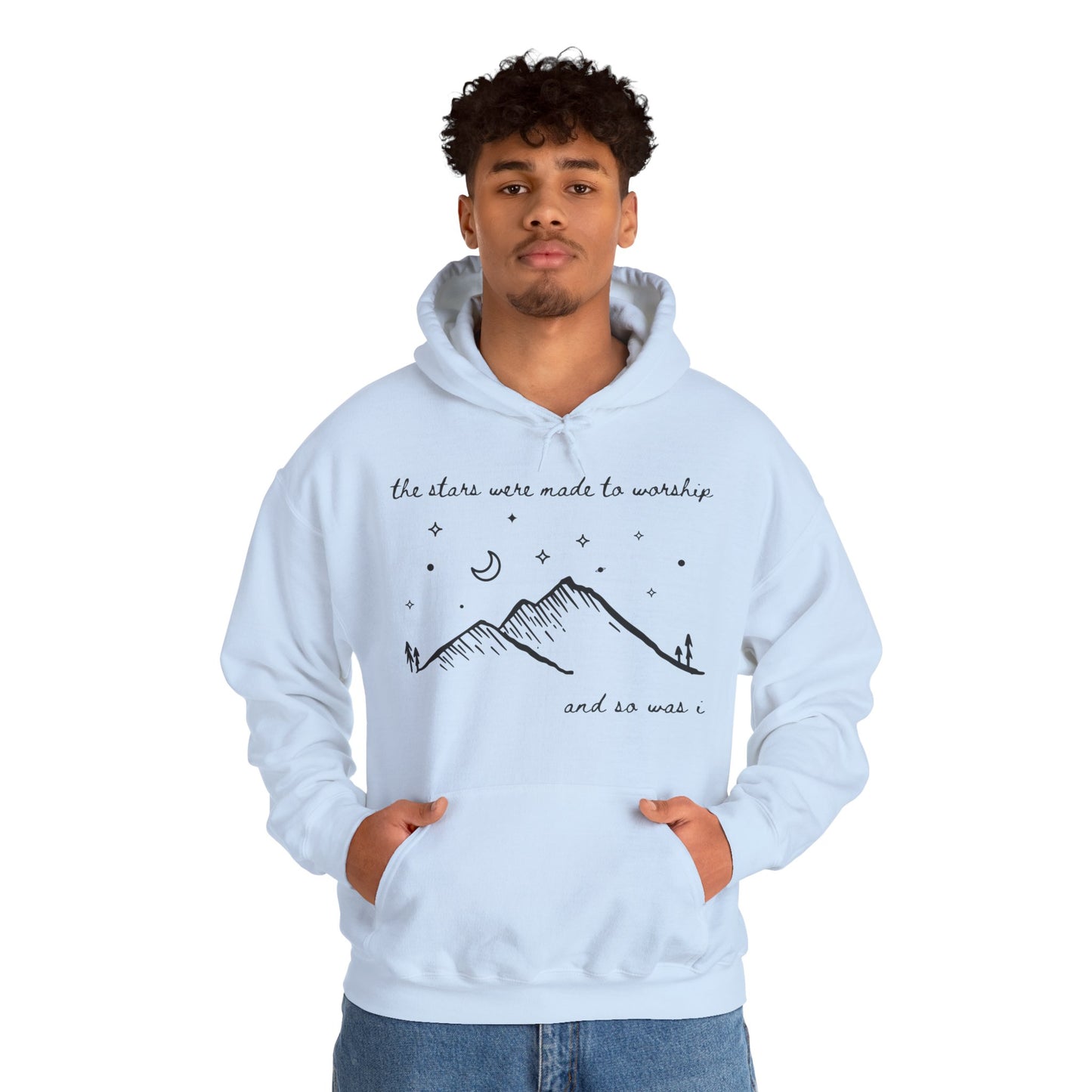 The Stars Were Made to Worship and So Was I Hoodie | Psalm 148 Inspired Christian Hoodie