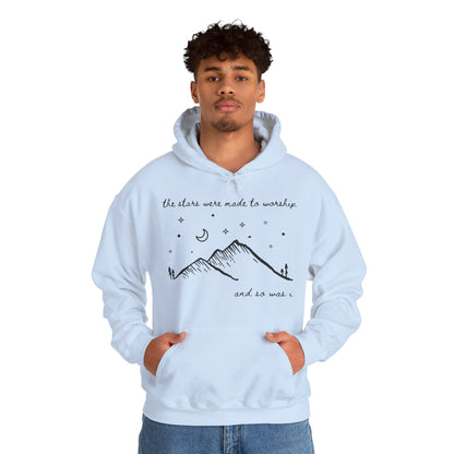 The Stars Were Made to Worship and So Was I Hoodie | Psalm 148 Inspired Christian Hoodie