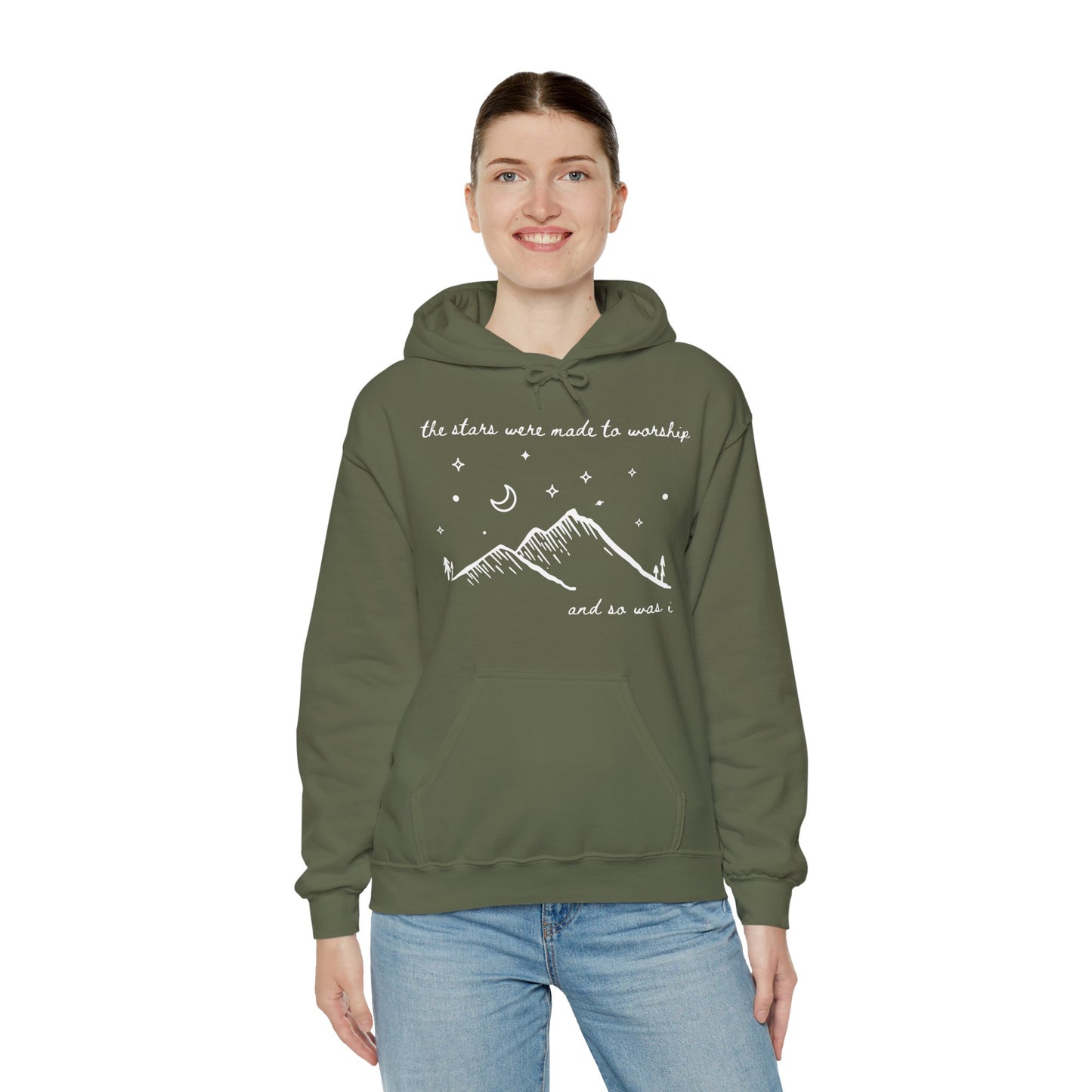 The Stars Were Made to Worship and So Was I Hoodie | Psalm 148 Inspired Christian Hoodie