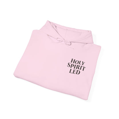 Holy Spirit Led Hoodie, Cozy Religious Sweatshirt, Christian Gift for Him/Her, Faith-Based Apparel, Inspirational Outfit