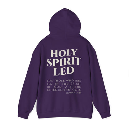 Holy Spirit Led Hoodie, Cozy Religious Sweatshirt, Christian Gift for Him/Her, Faith-Based Apparel, Inspirational Outfit