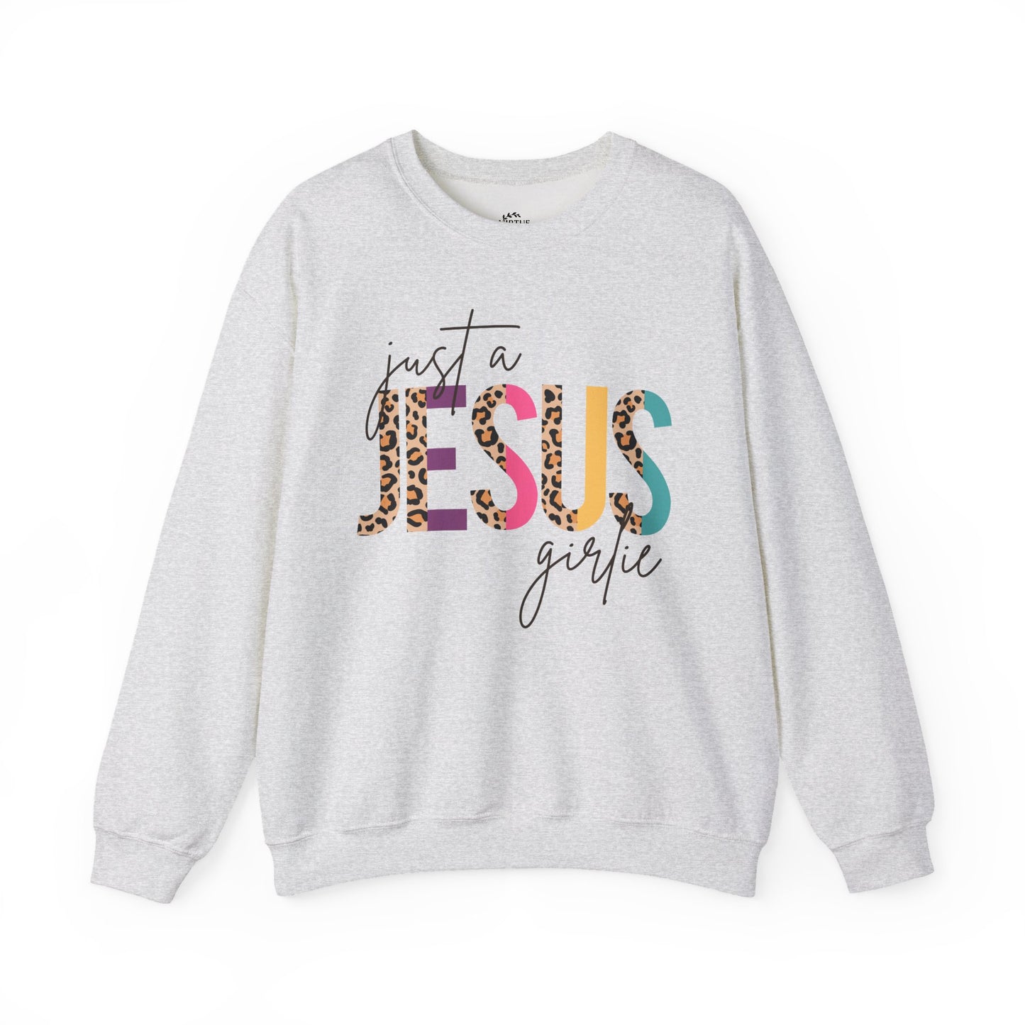 Just a Jesus Girlie Shirt, Christian Sweatshirt for Women & Girls, Faith Tee, Leopard Print Bible Verse Top, Psalm 139:14