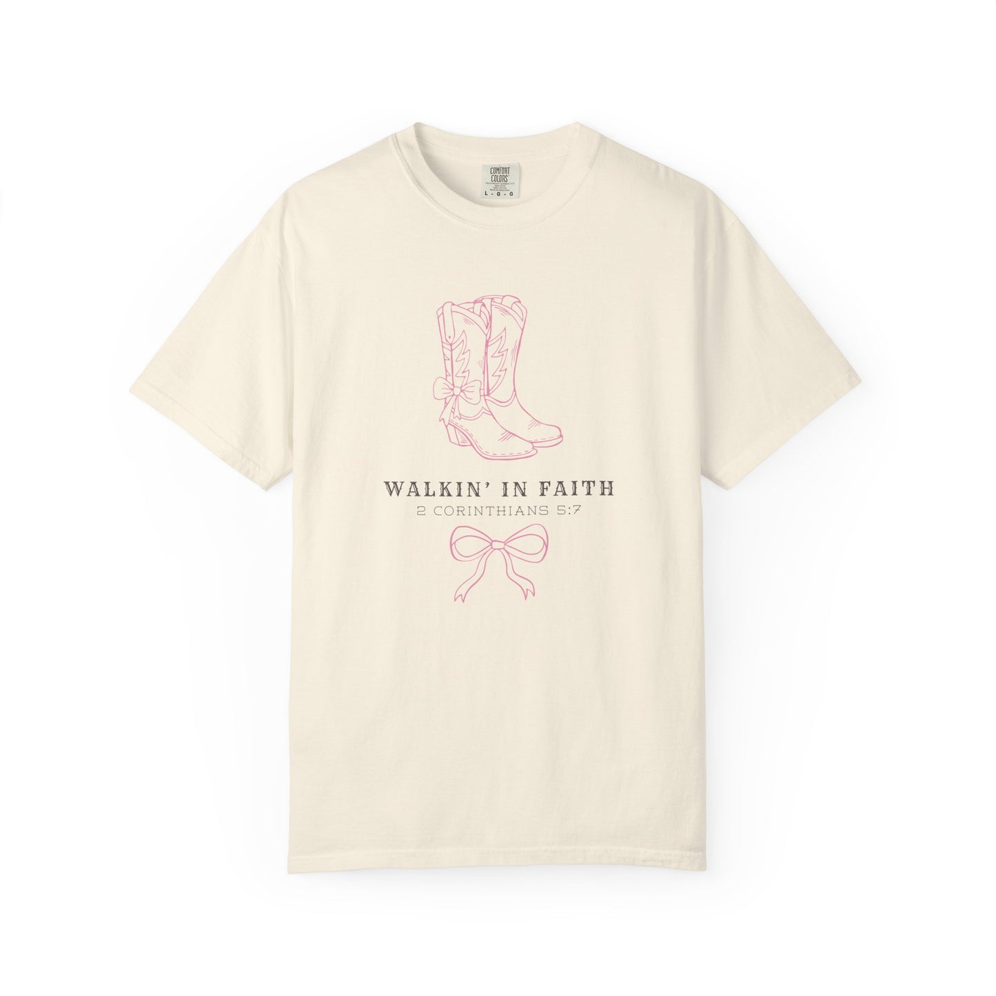Walkin' in Faith T-shirt | Christian Western Faith-Based Gift, Southern Style, Everyday Comfort