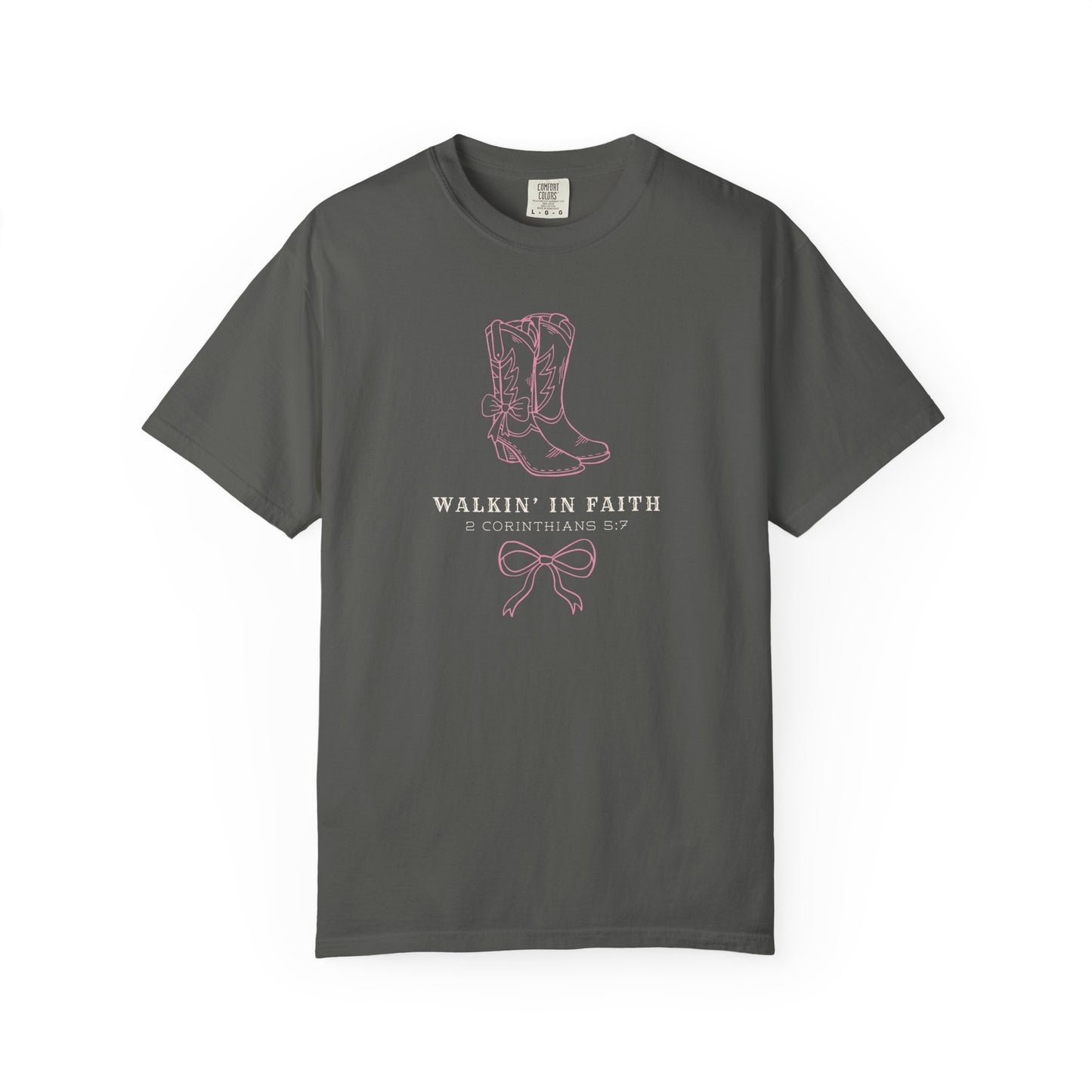 Walkin' in Faith T-shirt | Christian Western Faith-Based Gift, Southern Style, Everyday Comfort