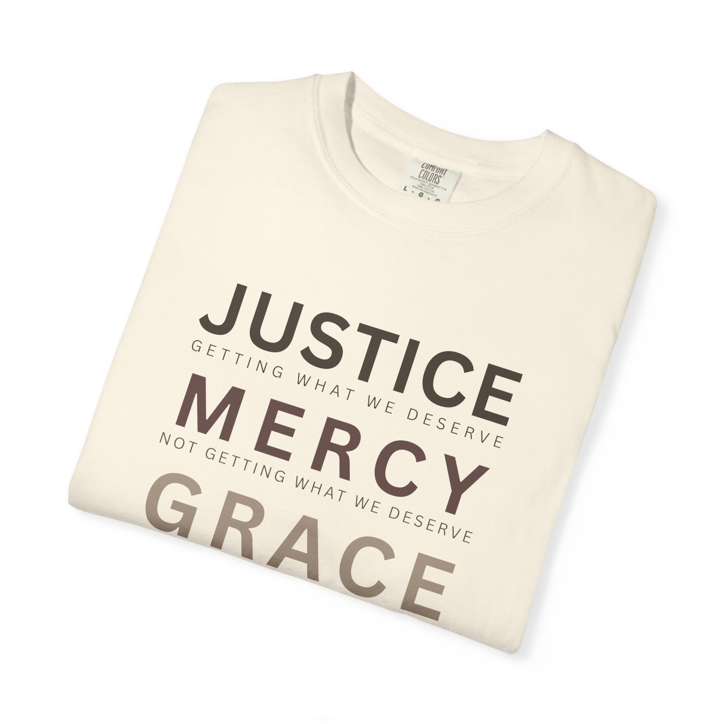 Comfort Colors® Justice Mercy Grace Christian T-Shirt