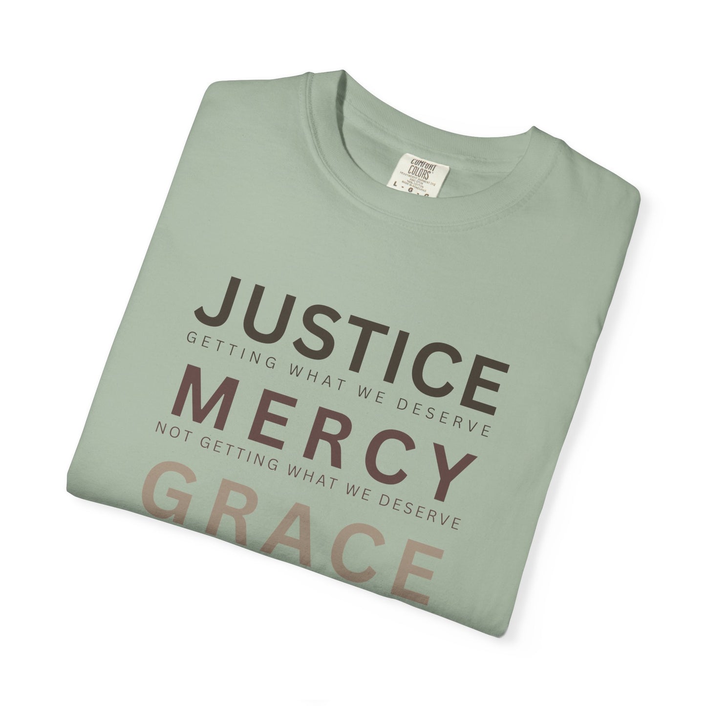 Comfort Colors® Justice Mercy Grace Christian T-Shirt