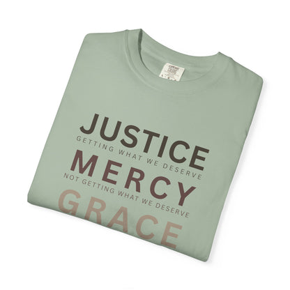 Comfort Colors® Justice Mercy Grace Christian T-Shirt