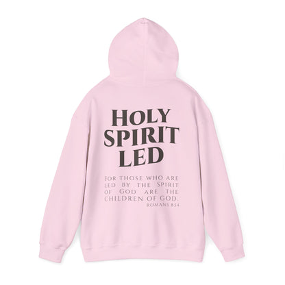 Holy Spirit Led Hoodie, Cozy Religious Sweatshirt, Christian Gift for Him/Her, Faith-Based Apparel, Inspirational Outfit