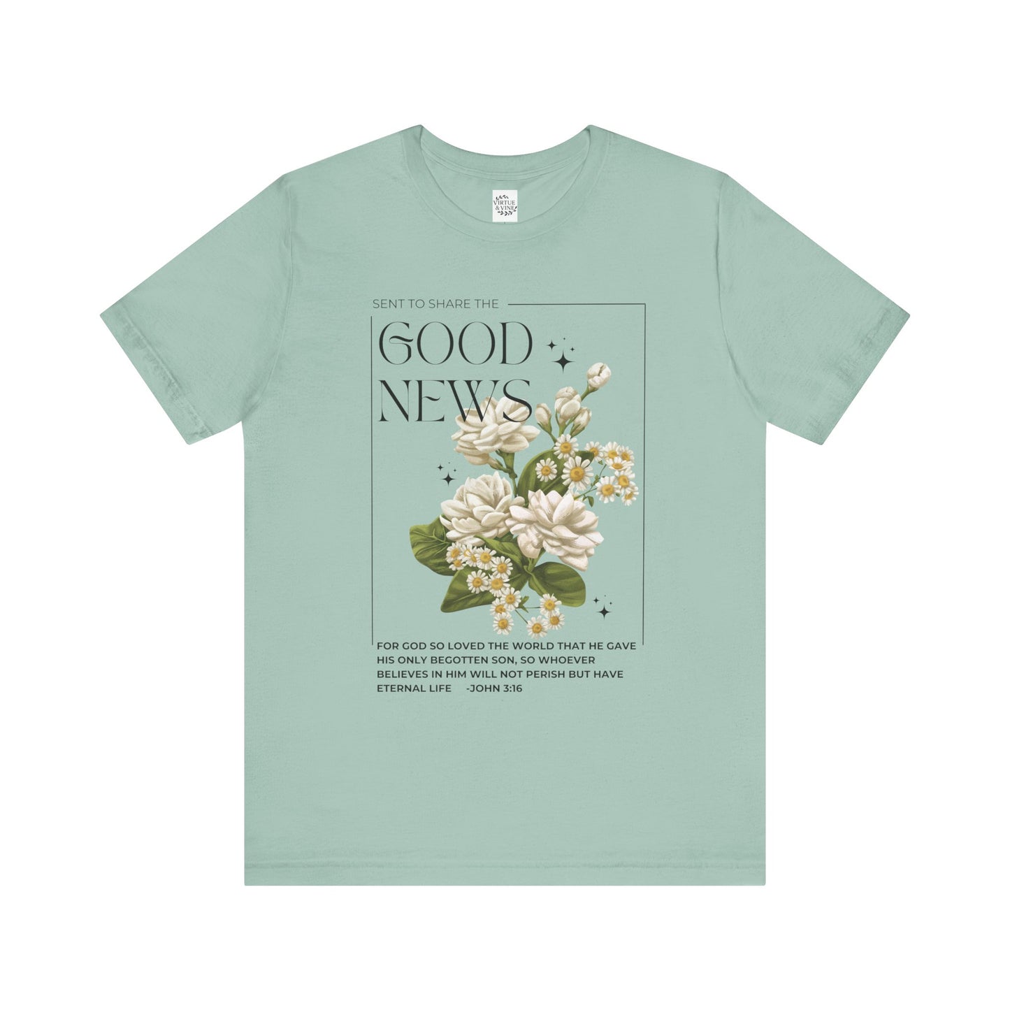 "Good News" Floral Tee