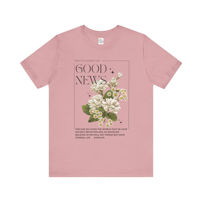 "Good News" Floral Tee