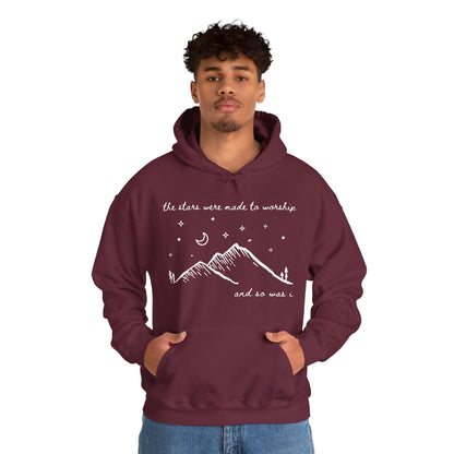 The Stars Were Made to Worship and So Was I Hoodie | Psalm 148 Inspired Christian Hoodie
