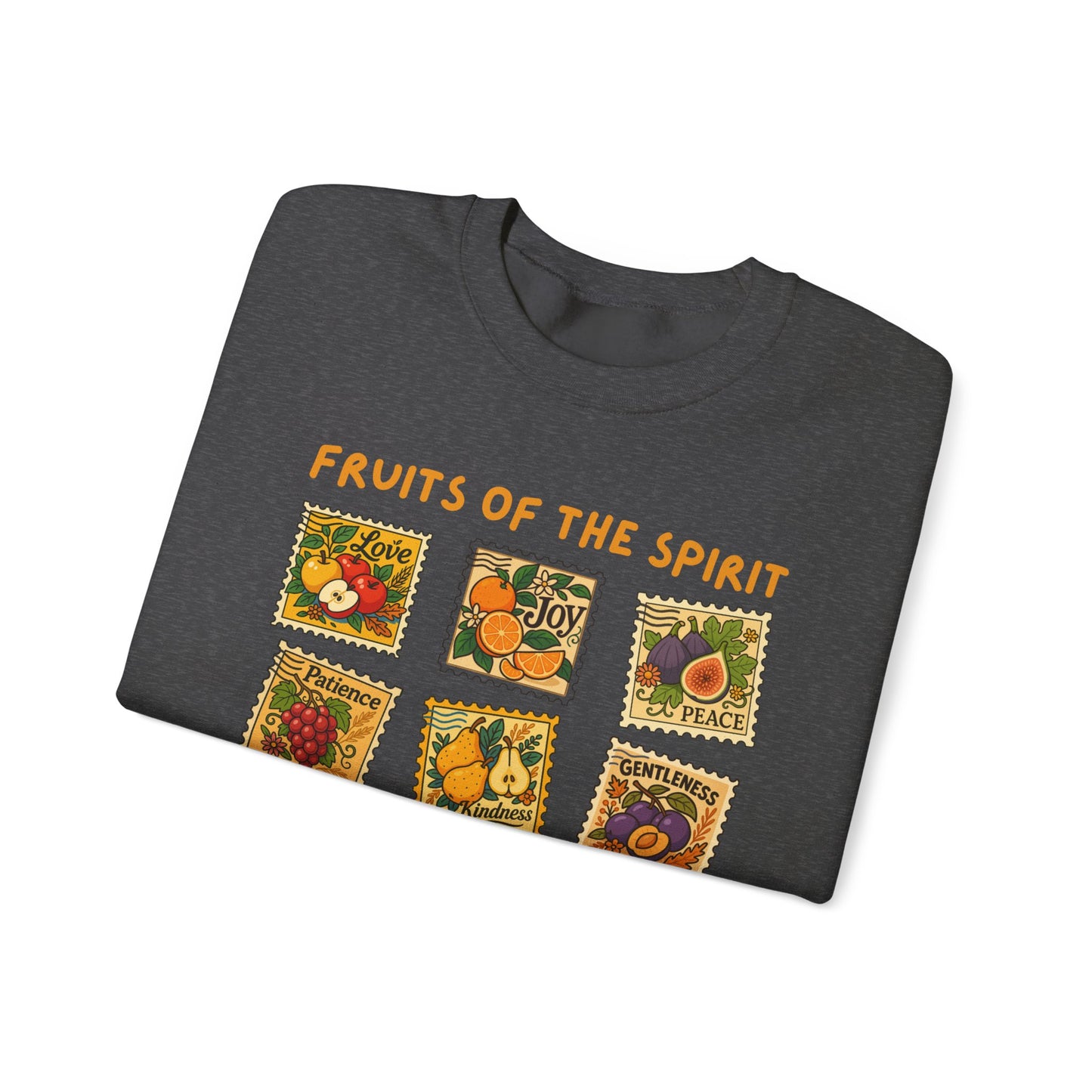 Fruits of the Spirit Postage Stamp Sweatshirt | Galatians 5:22-23