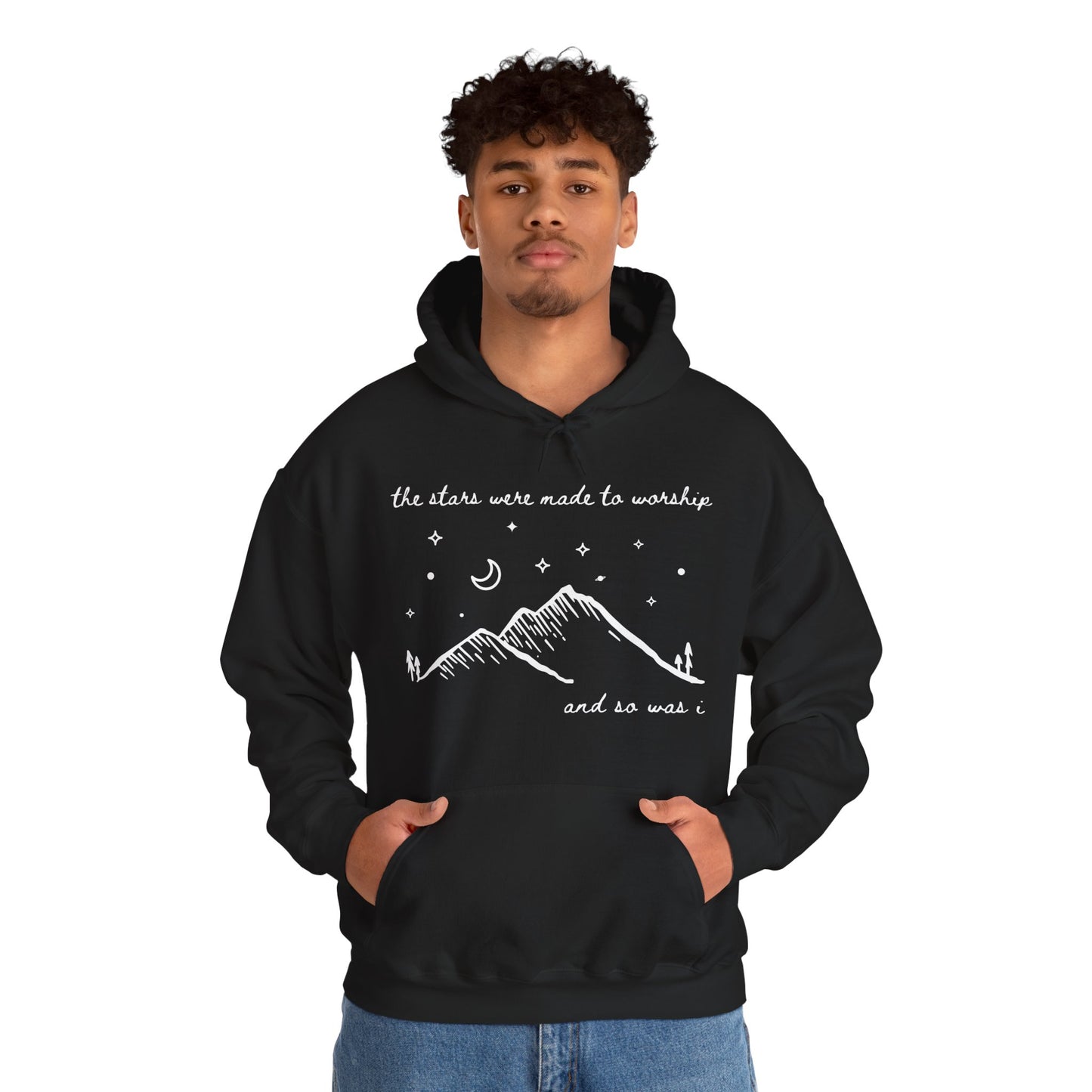 The Stars Were Made to Worship and So Was I Hoodie | Psalm 148 Inspired Christian Hoodie