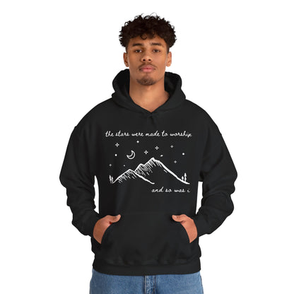 The Stars Were Made to Worship and So Was I Hoodie | Psalm 148 Inspired Christian Hoodie