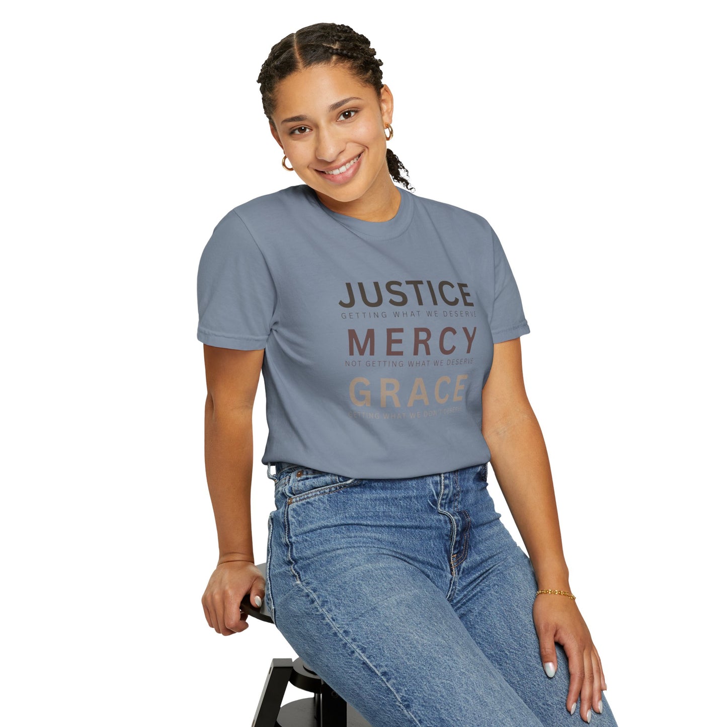 Comfort Colors® Justice Mercy Grace Christian T-Shirt