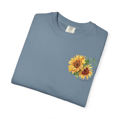 Do Not Worry T-Shirt | Matthew 6:34 Christian Sunflower Tee