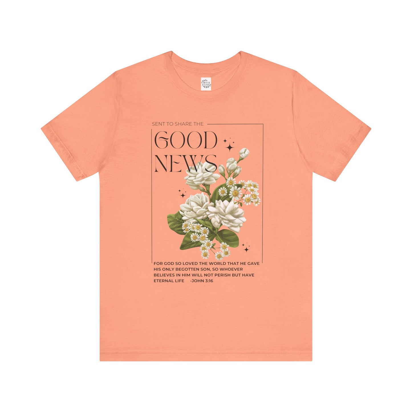 "Good News" Floral Tee