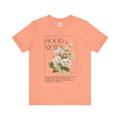 "Good News" Floral Tee