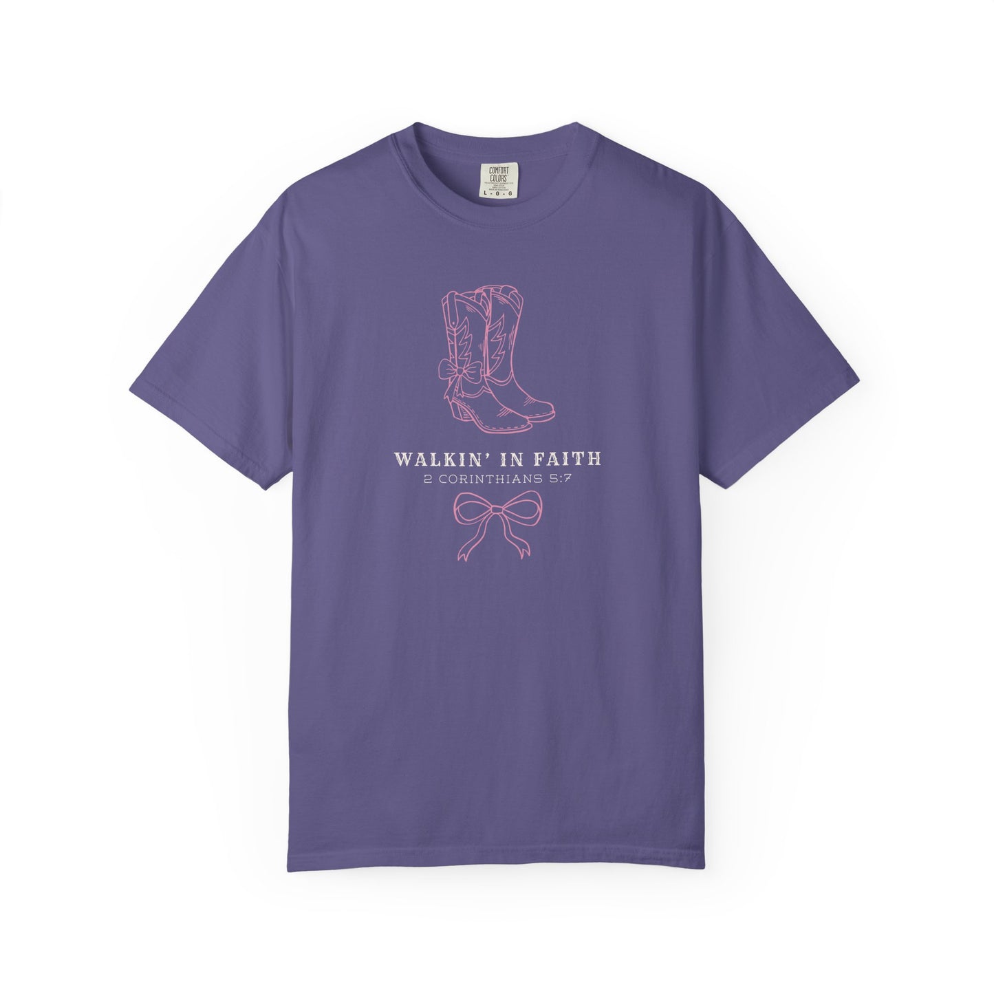 Walkin' in Faith T-shirt | Christian Western Faith-Based Gift, Southern Style, Everyday Comfort