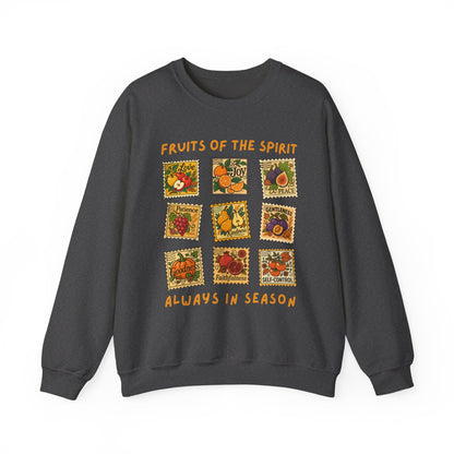 Fruits of the Spirit Postage Stamp Sweatshirt | Galatians 5:22-23