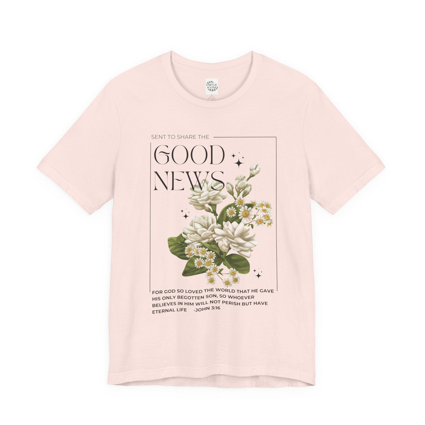 "Good News" Floral Tee