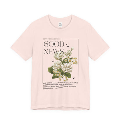 "Good News" Floral Tee
