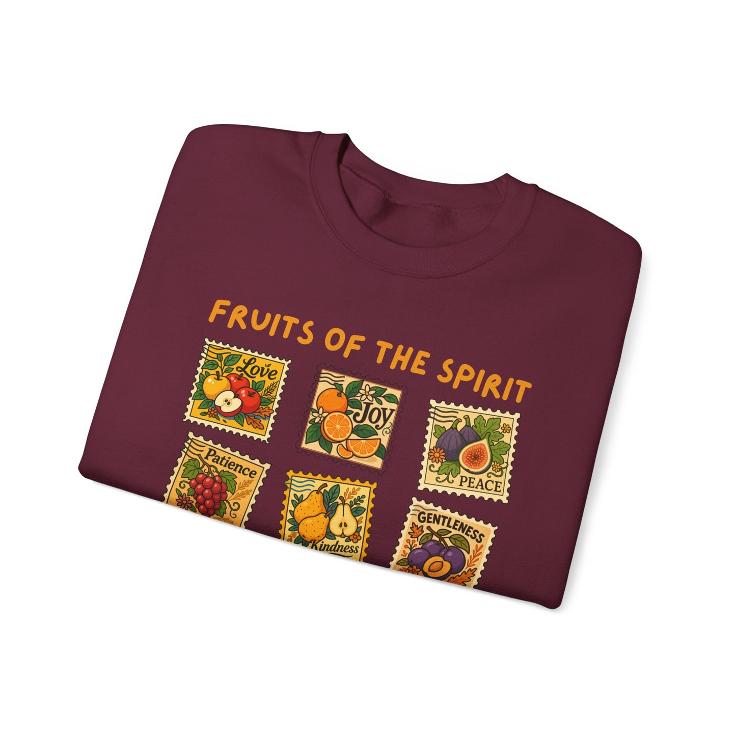 Fruits of the Spirit Postage Stamp Sweatshirt | Galatians 5:22-23