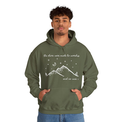 The Stars Were Made to Worship and So Was I Hoodie | Psalm 148 Inspired Christian Hoodie