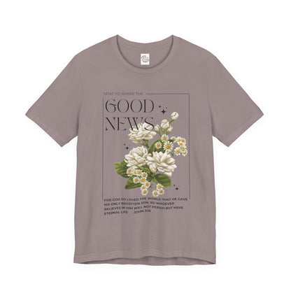 "Good News" Floral Tee