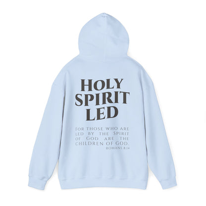 Holy Spirit Led Hoodie, Cozy Religious Sweatshirt, Christian Gift for Him/Her, Faith-Based Apparel, Inspirational Outfit