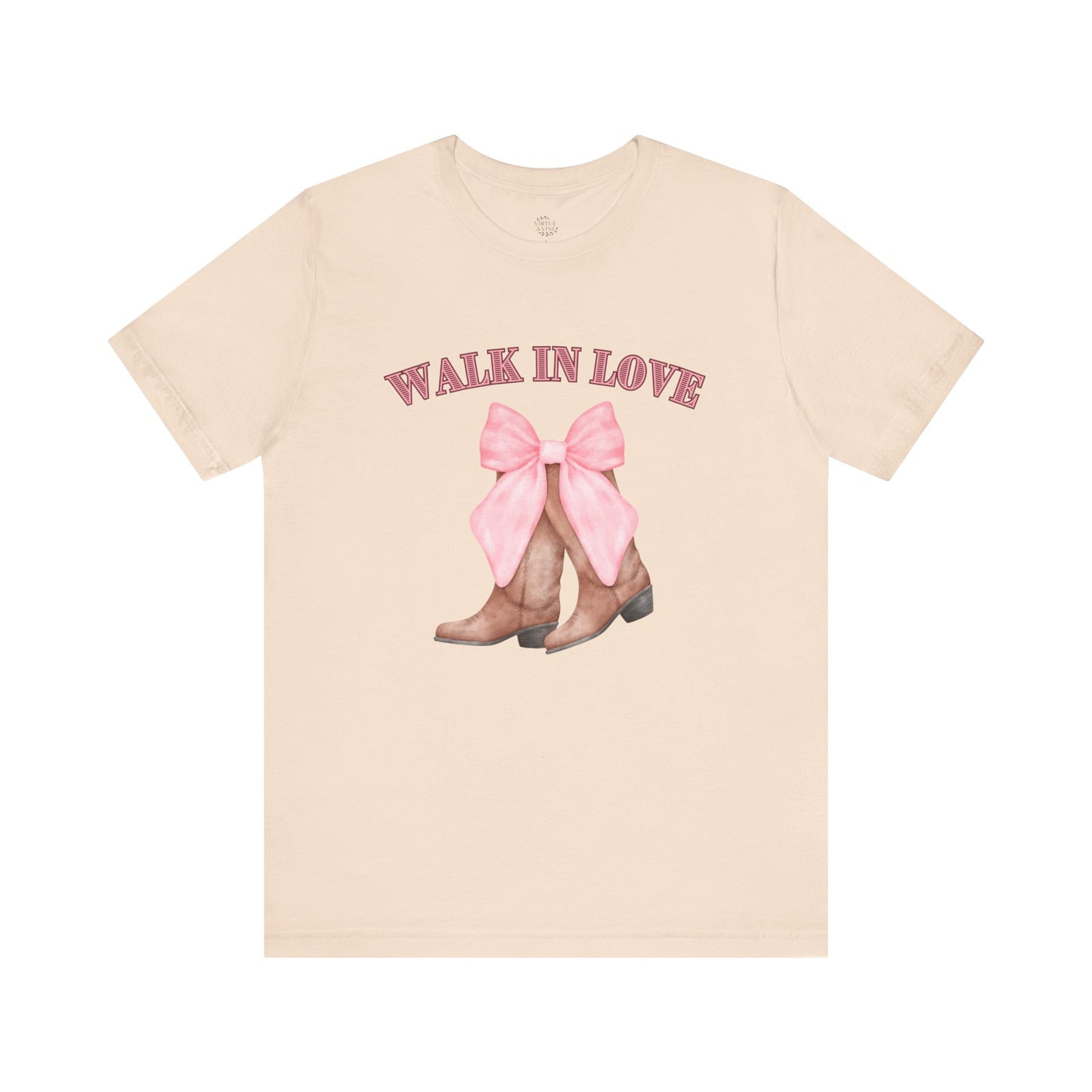 Walk in Love Cowboy Boots T-Shirt, Western Graphic Tee for Women
