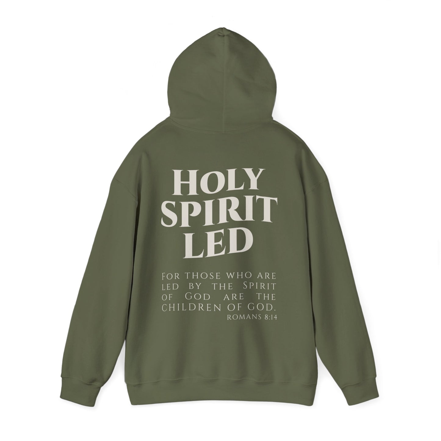 Holy Spirit Led Hoodie, Cozy Religious Sweatshirt, Christian Gift for Him/Her, Faith-Based Apparel, Inspirational Outfit