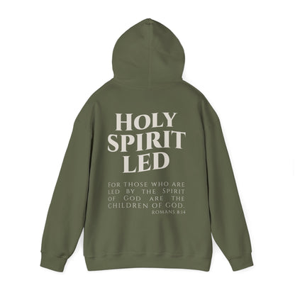 Holy Spirit Led Hoodie, Cozy Religious Sweatshirt, Christian Gift for Him/Her, Faith-Based Apparel, Inspirational Outfit