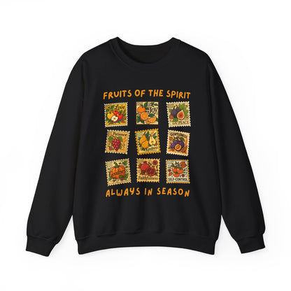 Fruits of the Spirit Postage Stamp Sweatshirt | Galatians 5:22-23