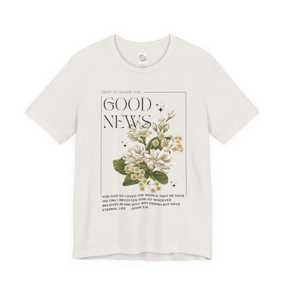 "Good News" Floral Tee