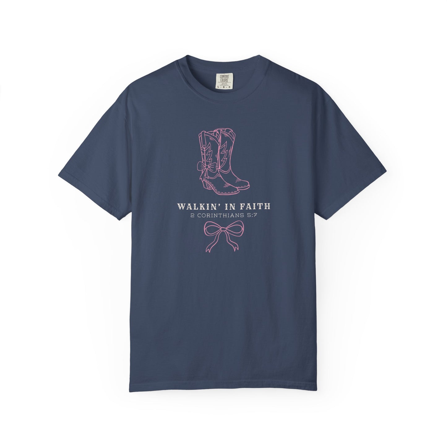 Walkin' in Faith T-shirt | Christian Western Faith-Based Gift, Southern Style, Everyday Comfort