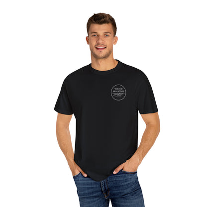 Water Walking Podcast T-Shirt | Walk by Faith Tee (Matthew 14:29)