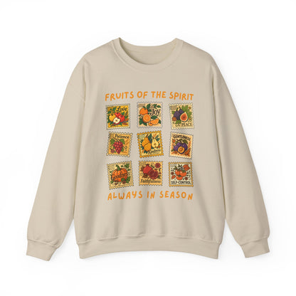 Fruits of the Spirit Postage Stamp Sweatshirt | Galatians 5:22-23