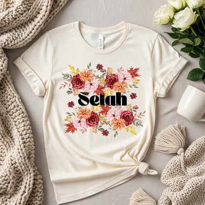 Selah Fall Floral T-Shirt – Cozy & Stylish for the Season