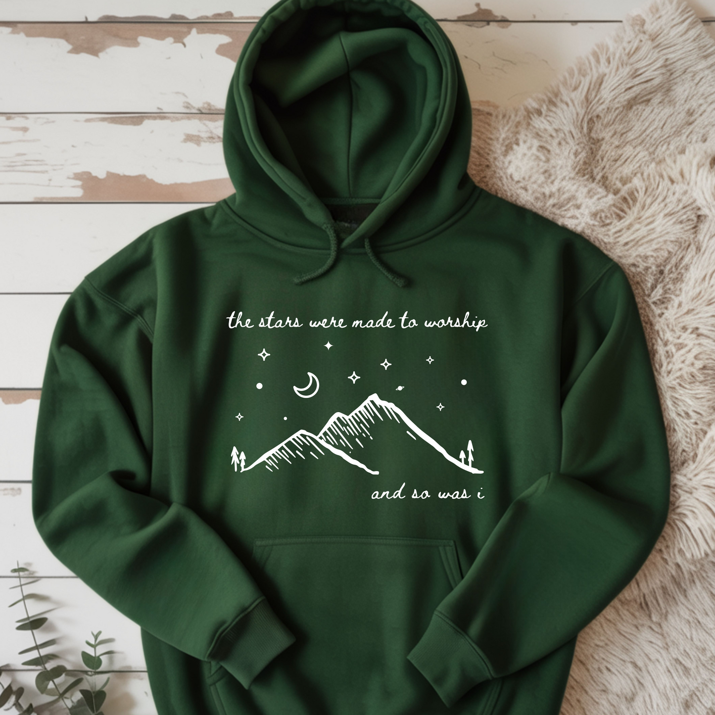 The Stars Were Made to Worship and So Was I Hoodie | Psalm 148 Inspired Christian Hoodie