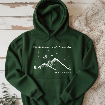The Stars Were Made to Worship and So Was I Hoodie | Psalm 148 Inspired Christian Hoodie