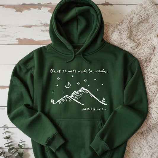 The Stars Were Made to Worship and So Was I Hoodie | Psalm 148 Inspired Christian Hoodie