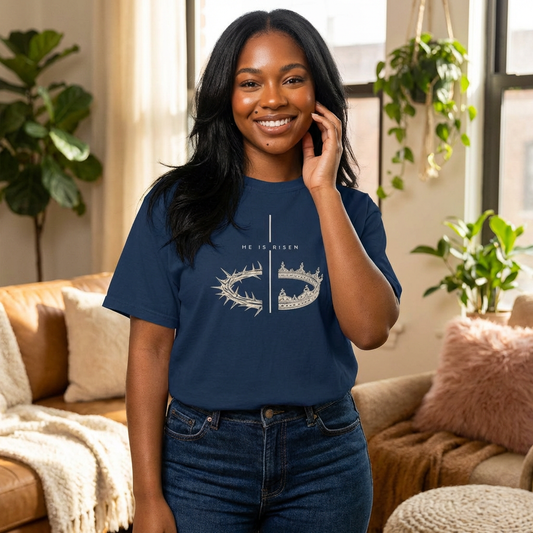 Christian Crown of Thorns T-Shirt — He Is RisenTee