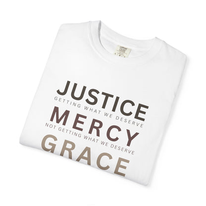 Comfort Colors® Justice Mercy Grace Christian T-Shirt